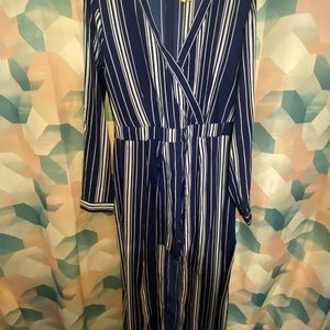 Long romper shorts in front skirt in back L